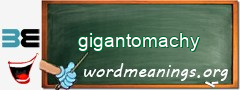 WordMeaning blackboard for gigantomachy